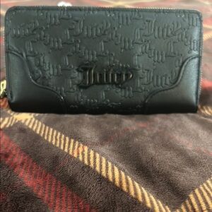 Juicy Couture Black Embossed Wallet
